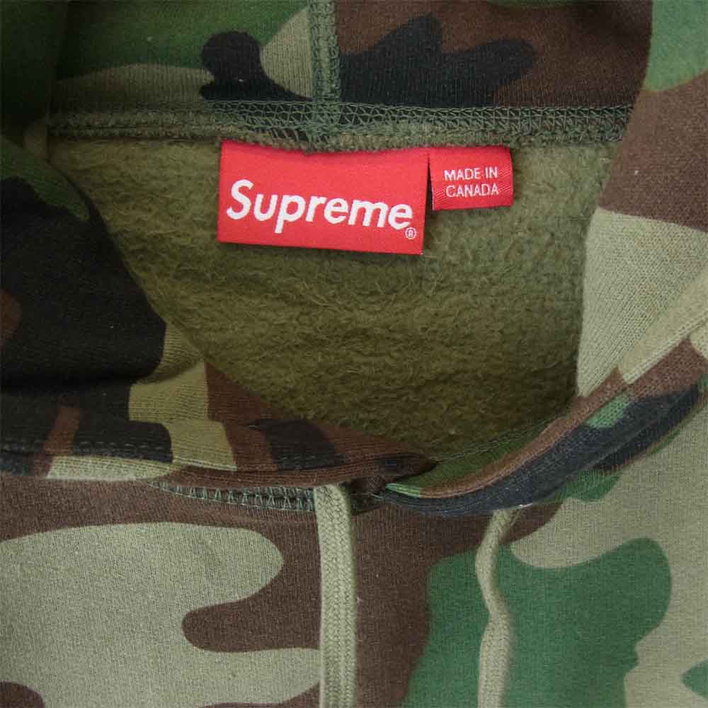 Supreme シュプリーム 21SS Swarovski S Logo Hooded Sweatshirt スワロフスキー S ロゴ フーデッド スウェットシャツ ウッドランドカモ L グリーン系 ブラウン系【新古品】【未使用】【中古】