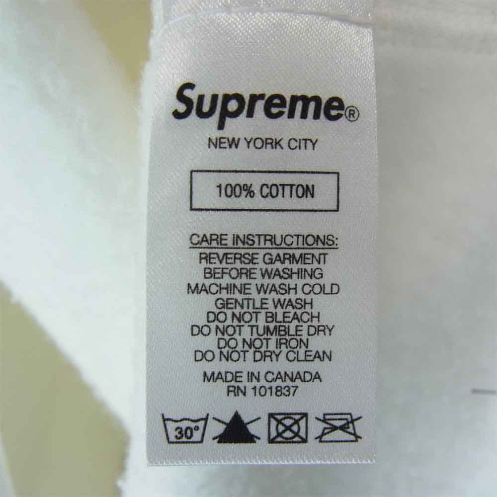 Supreme シュプリーム 21SS Swarovski S Logo Hooded Sweatshirt スワロフスキー S ロゴ フーデッド スウェットシャツ ホワイト L ホワイト系 L【新古品】【未使用】【中古】