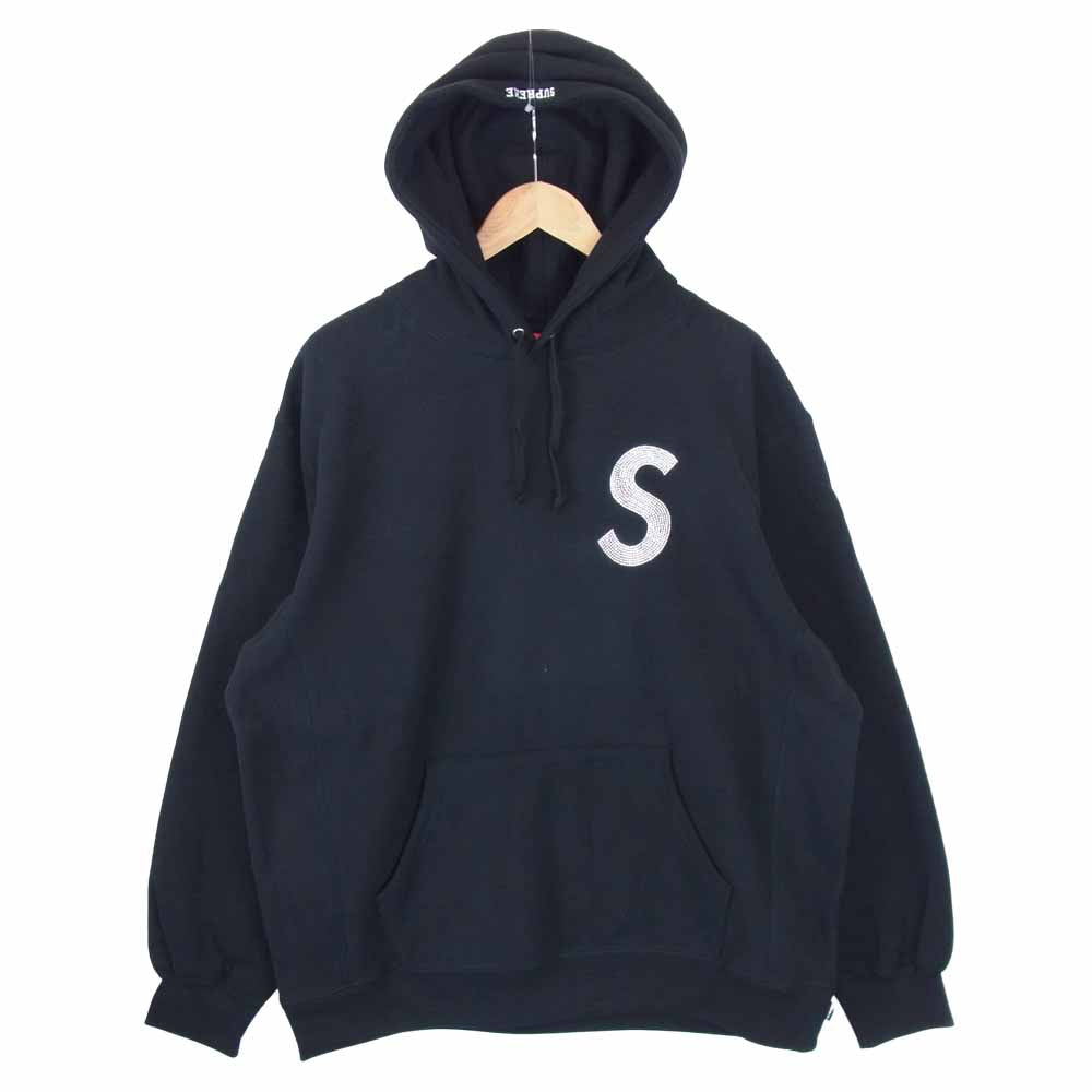 Supreme シュプリーム 21SS Swarovski S Logo Hooded Sweatshirt スワロフスキー S ロゴ フーデッド スウェットシャツ ブラック L ブラック系 L【新古品】【未使用】【中古】