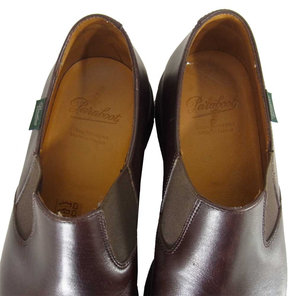 Paraboot パラブーツ 145713 PHOTON フォトン ショートサイドゴア スリッポン ブラウン系 8【美品】【中古】