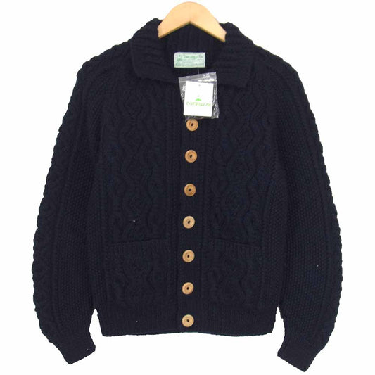 INVERALLAN インバーアラン New Wool 3A ニューウール カーディガン ダークネイビー系 34【新古品】【未使用】【中古】
