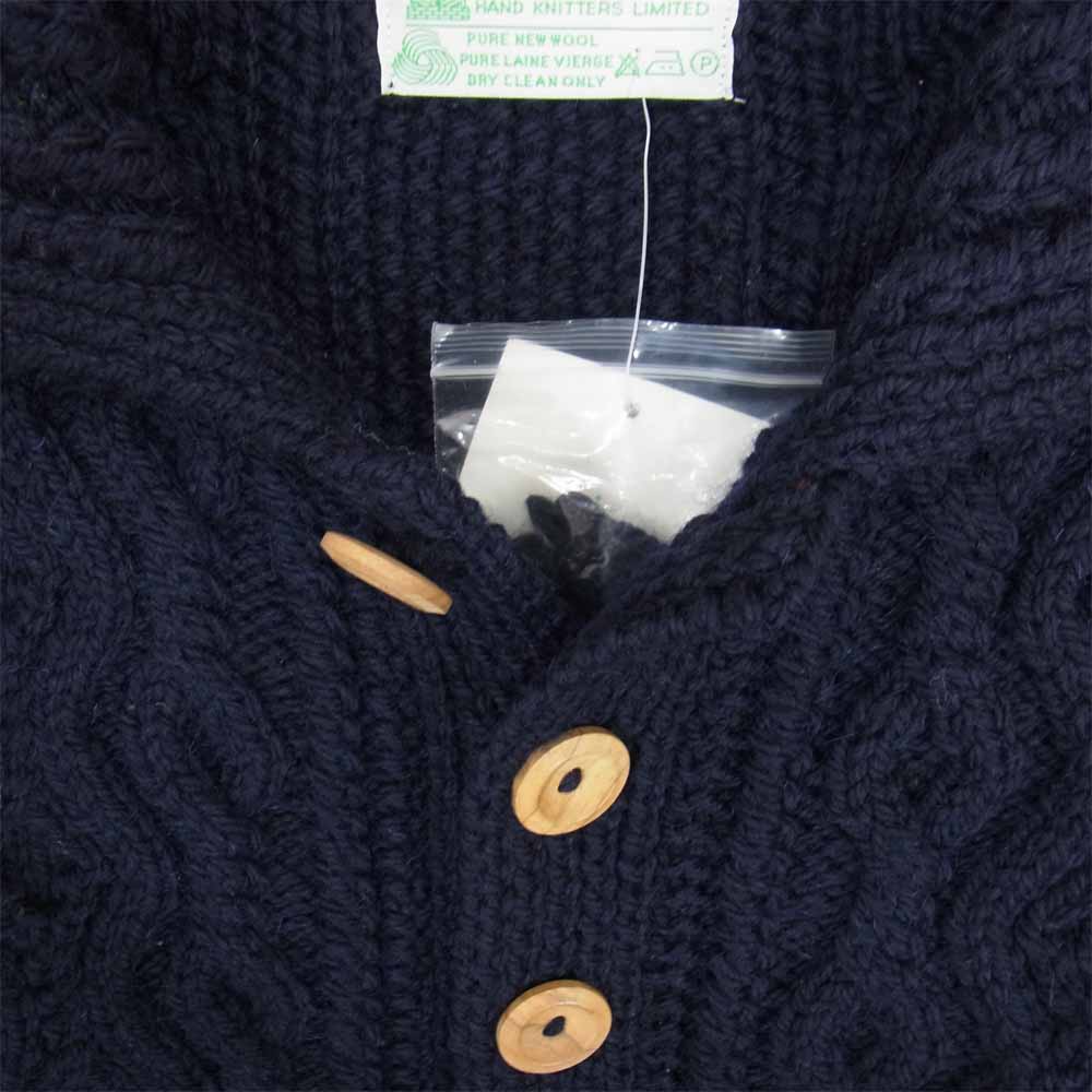 INVERALLAN インバーアラン New Wool 3A ニューウール カーディガン ダークネイビー系 34【新古品】【未使用】【中古】