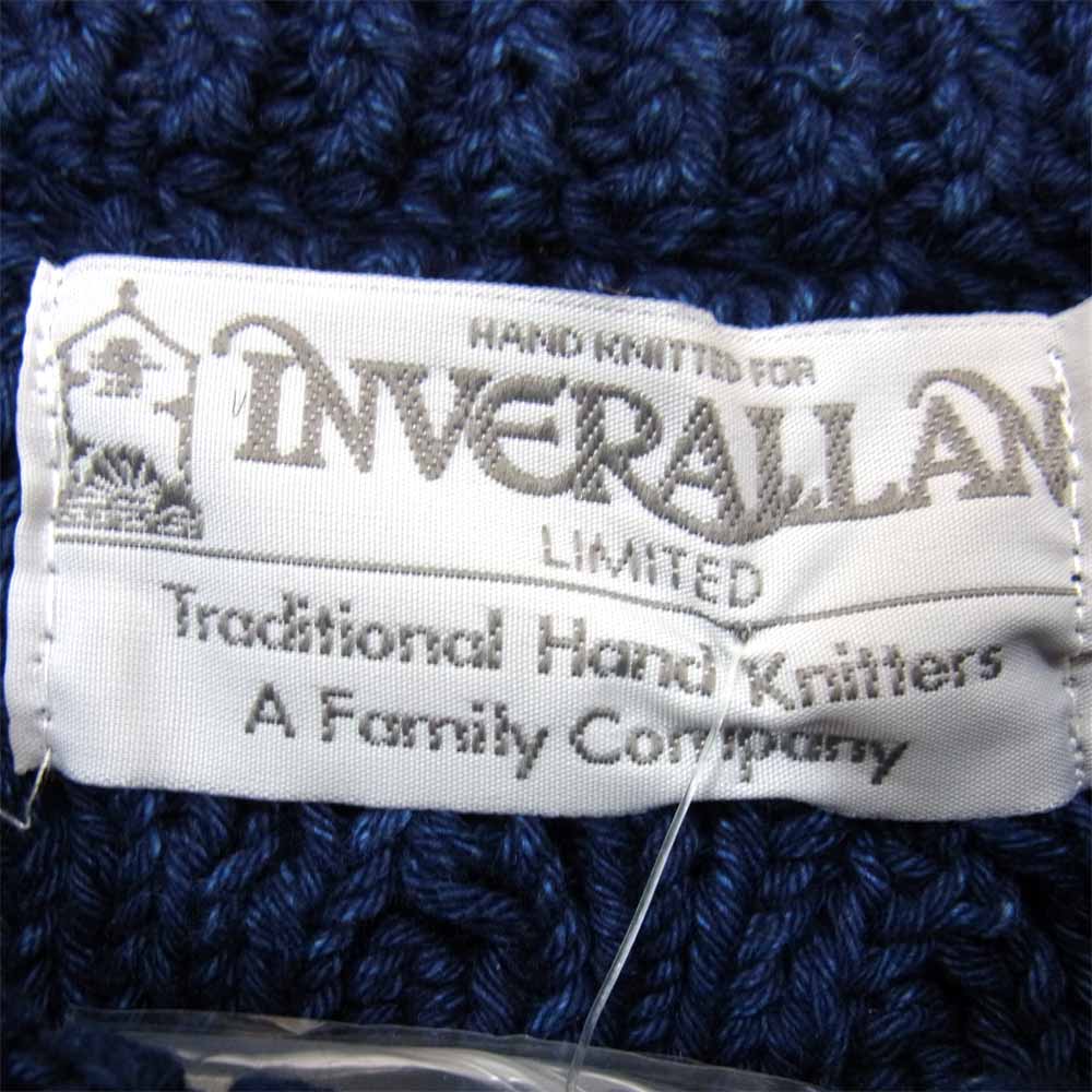 INVERALLAN インバーアラン DENIM COTTON 1A インディゴ デニム コットン ニット  インディゴブルー系 40【新古品】【未使用】【中古】