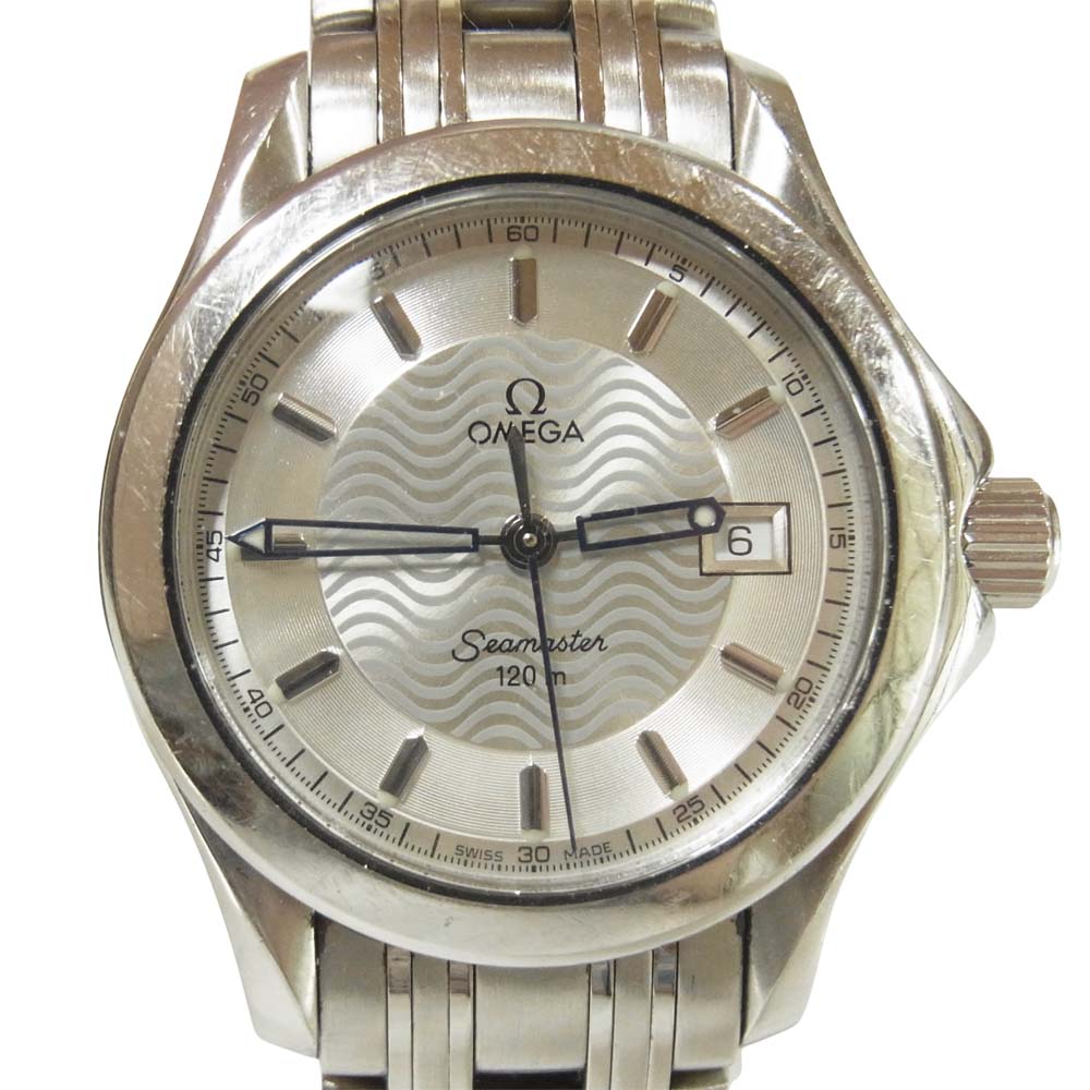 OMEGA オメガ SEAMASTER 120m QZ シーマスター クオーツ ウォッチ 腕時計 スイス製 シルバー系【中古】