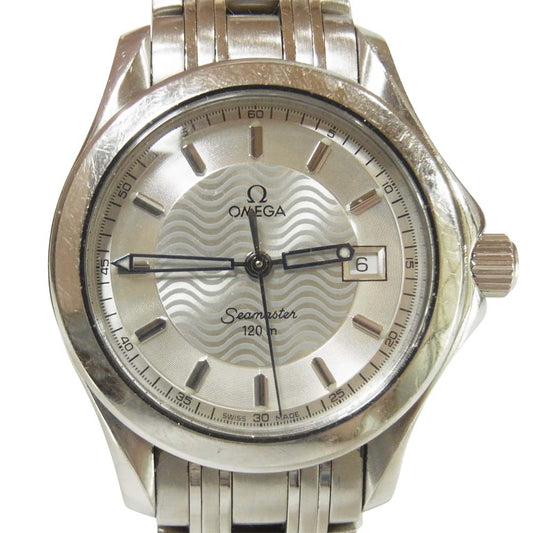 OMEGA オメガ SEAMASTER 120m QZ シーマスター クオーツ ウォッチ 腕時計 スイス製 シルバー系【中古】