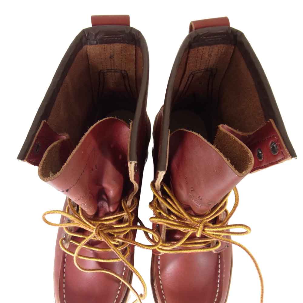 RED WING レッドウィング 8877 IRISH SETTER 8 MOC-TOE アイリッシュセッター レースアップ ブーツ  ブラウン系 7D【新古品】【未使用】【中古】