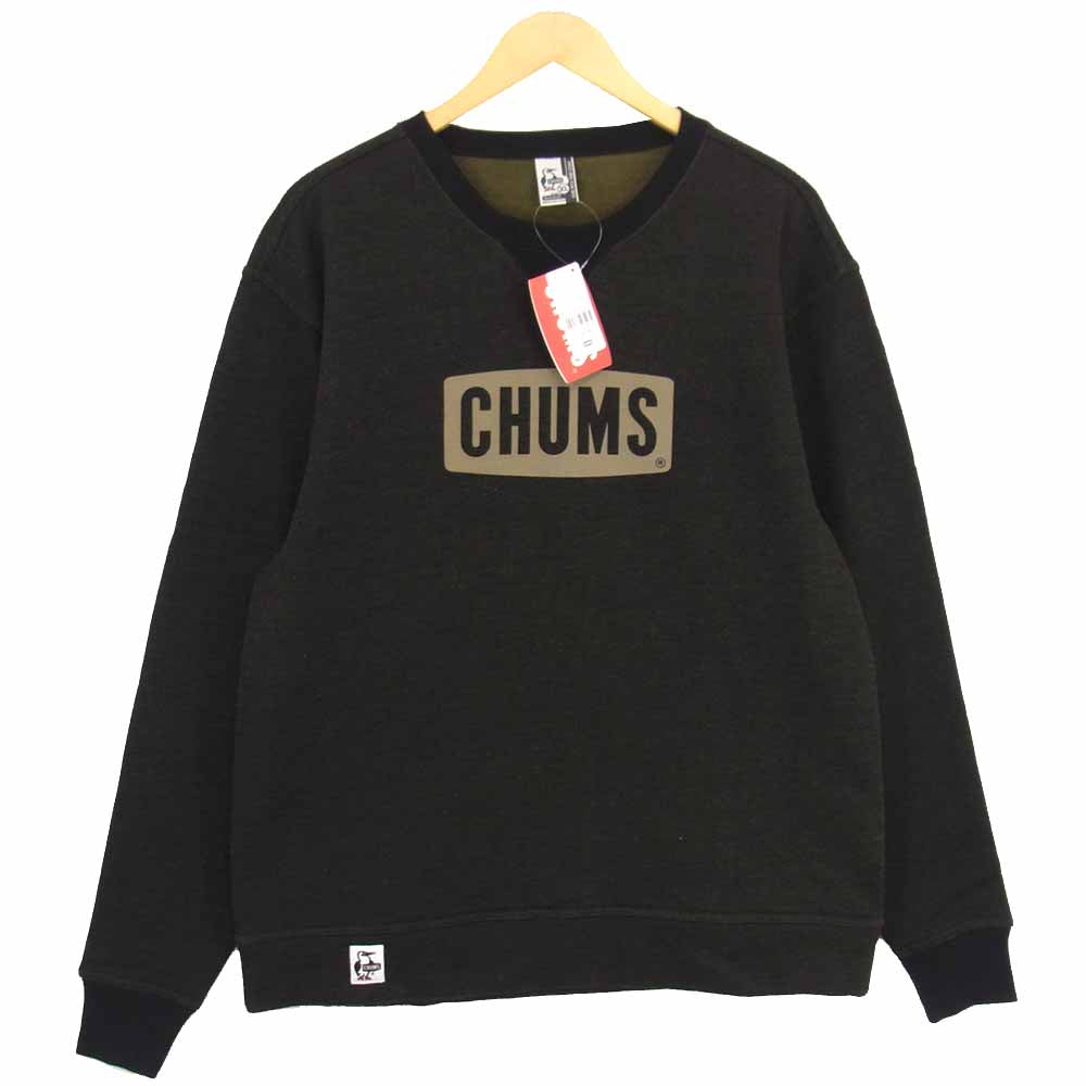 CHUMS チャムス CH00-1145-K046-06 BOAT LOGO CREW TOP ボート ロゴ クルー トップ スウェット トレーナー ブラック系 XL【新古品】【未使用】【中古】