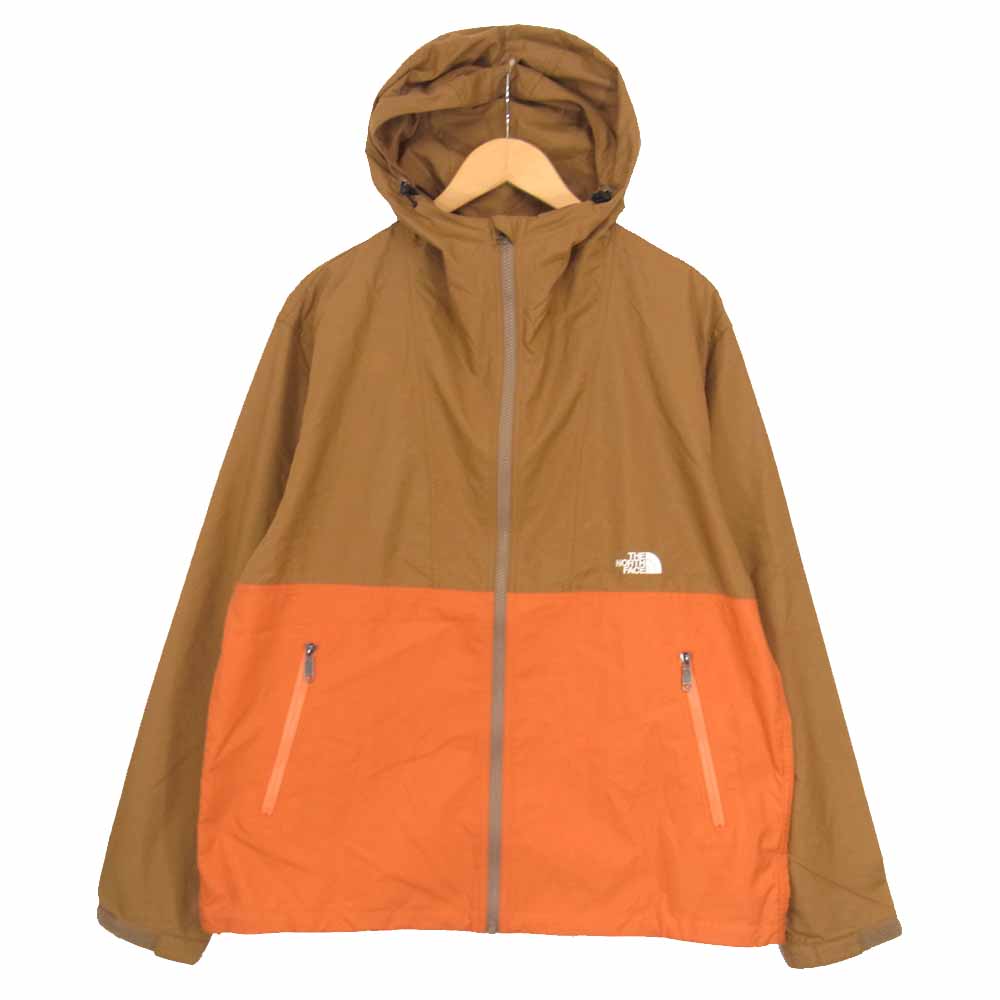 THE NORTH FACE ノースフェイス NP71830 COMPACT JACKET コンパクト ジャケット マウンテン パーカー ライトブラウン系 XL【美品】【中古】