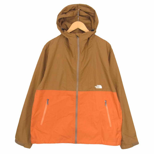 THE NORTH FACE ノースフェイス NP71830 COMPACT JACKET コンパクト ジャケット マウンテン パーカー ライトブラウン系 XL【美品】【中古】