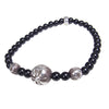 CHROME HEARTS クロムハーツ（原本無） BEAD 4mm ビーズ ブレスレット ブラック系【中古】