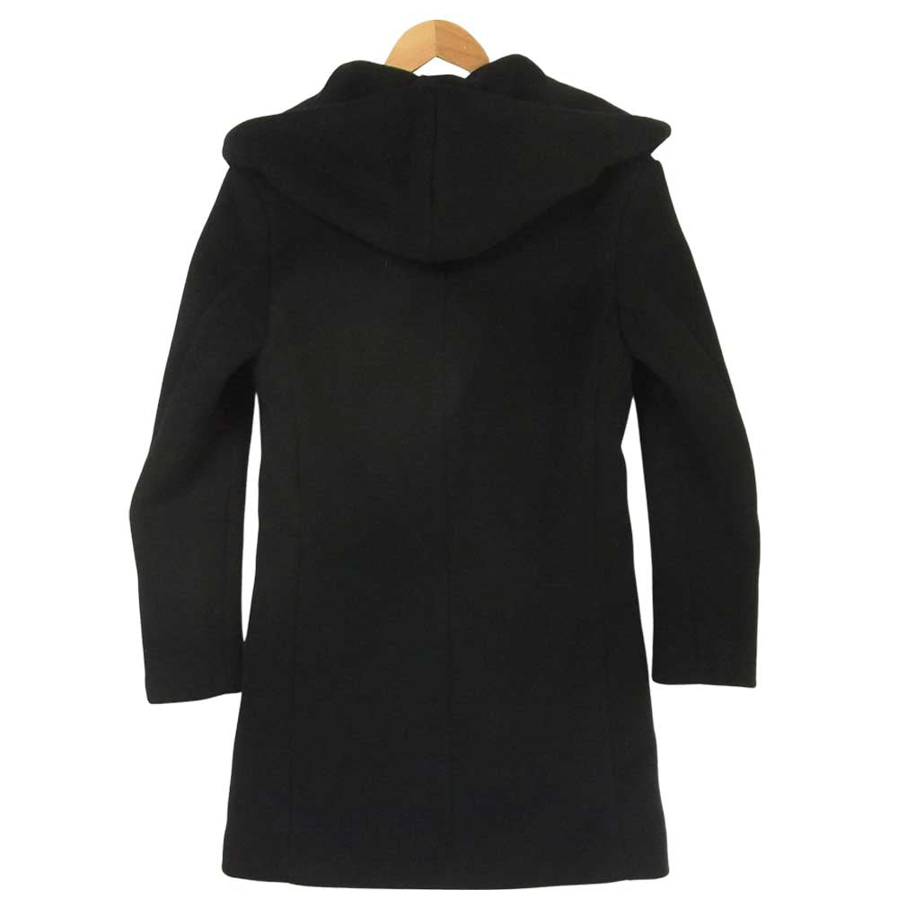 junhashimoto ジュンハシモト 1011520004 WRAP HOODED COAT ラップ フード コート ウール 日本製 ブラック系 2【中古】