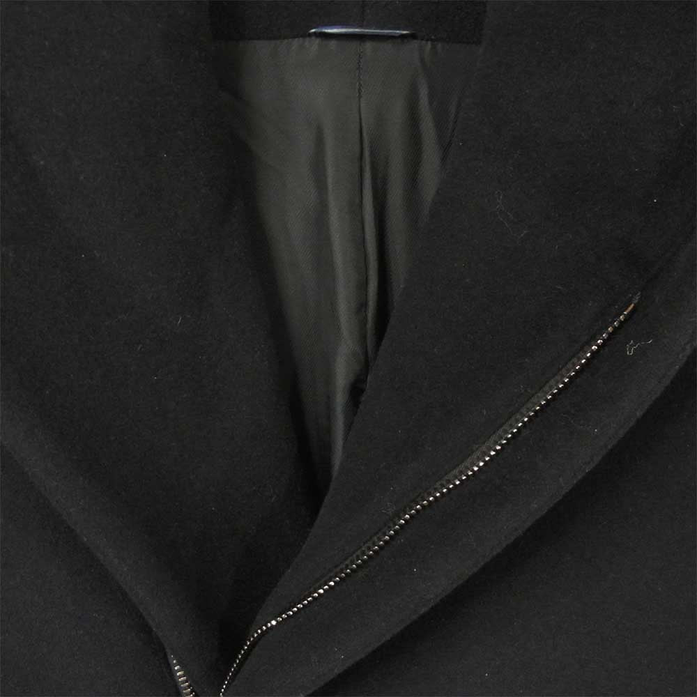 junhashimoto ジュンハシモト 1011520004 WRAP HOODED COAT ラップ フード コート ウール 日本製 ブラック系 2【中古】