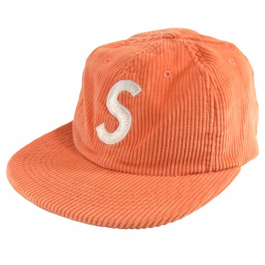 Supreme シュプリーム 17SS Corduroy S Logo 6-Panel Cap コーデュロイ ピンク系【中古】
