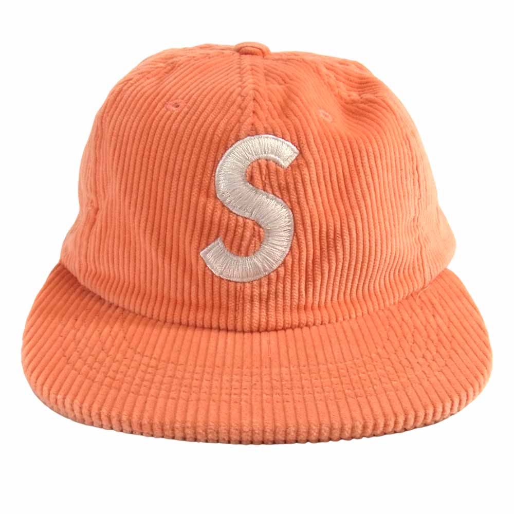 Supreme シュプリーム 17SS Corduroy S Logo 6-Panel Cap コーデュロイ ピンク系【中古】