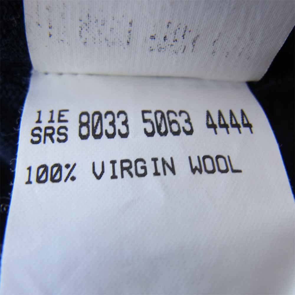 RAF SIMONS ラフシモンズ ウール ハーフジップ ネイビー系 48【中古】