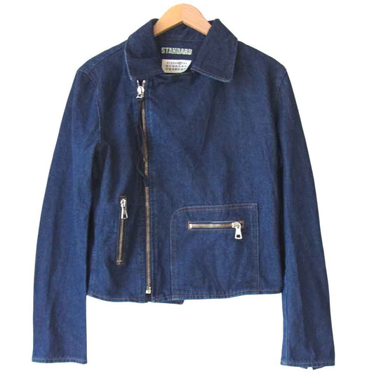 MAISON MARGIELA メゾンマルジェラ デニム ライダース ジャケット インディゴブルー系 46【中古】