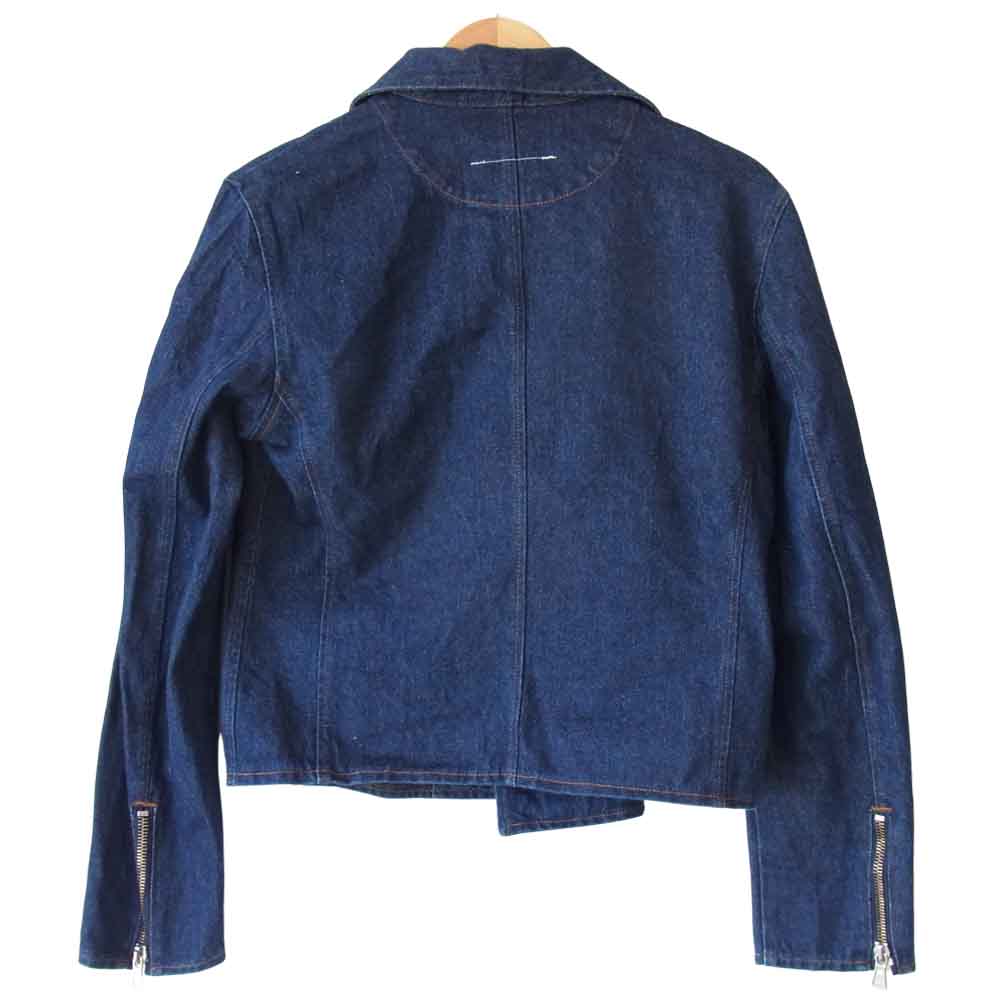 MAISON MARGIELA メゾンマルジェラ デニム ライダース ジャケット インディゴブルー系 46【中古】