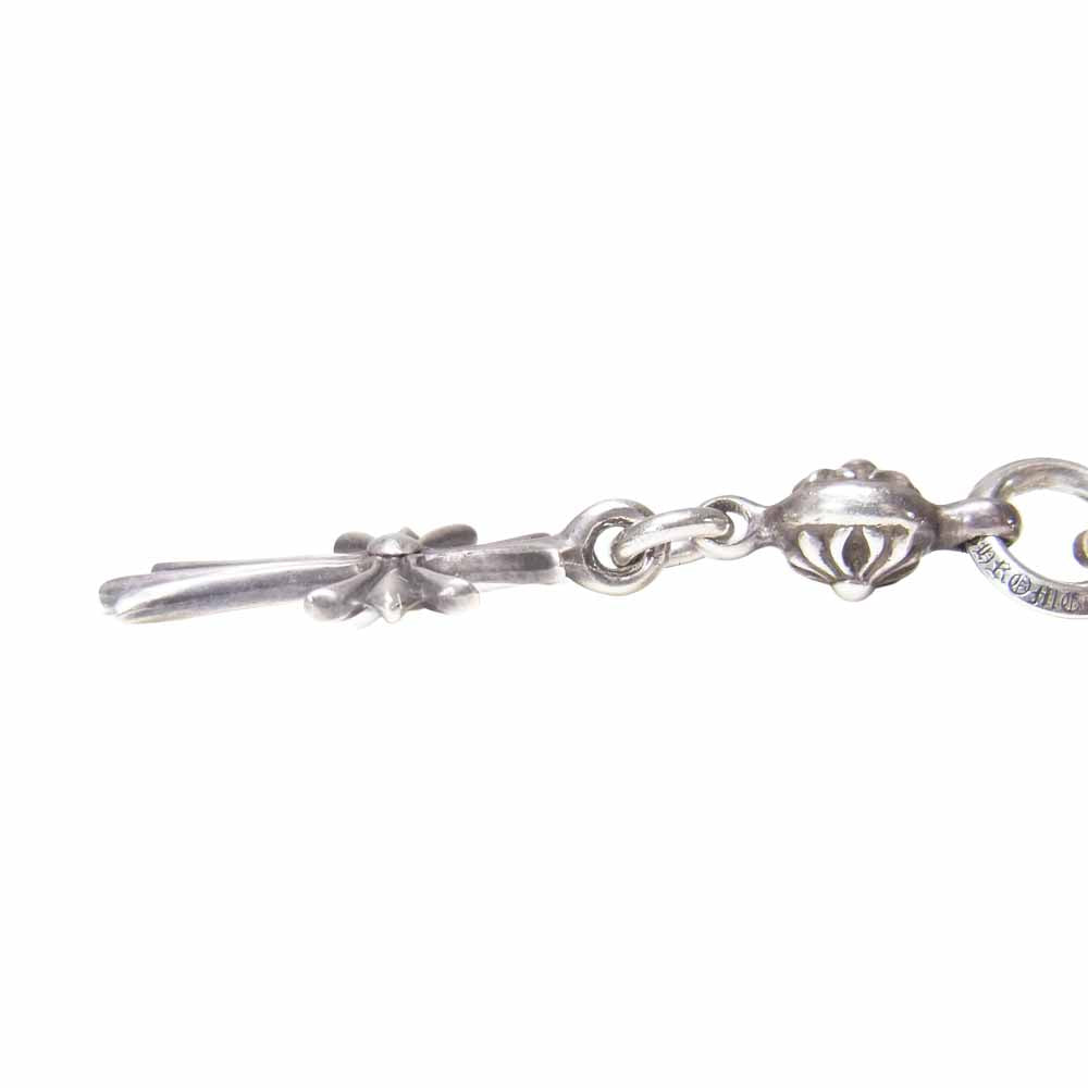 CHROME HEARTS クロムハーツ（原本無） 1ボール タイニー CHクロス チャーム ペンダント ネックレス シルバー系【中古】