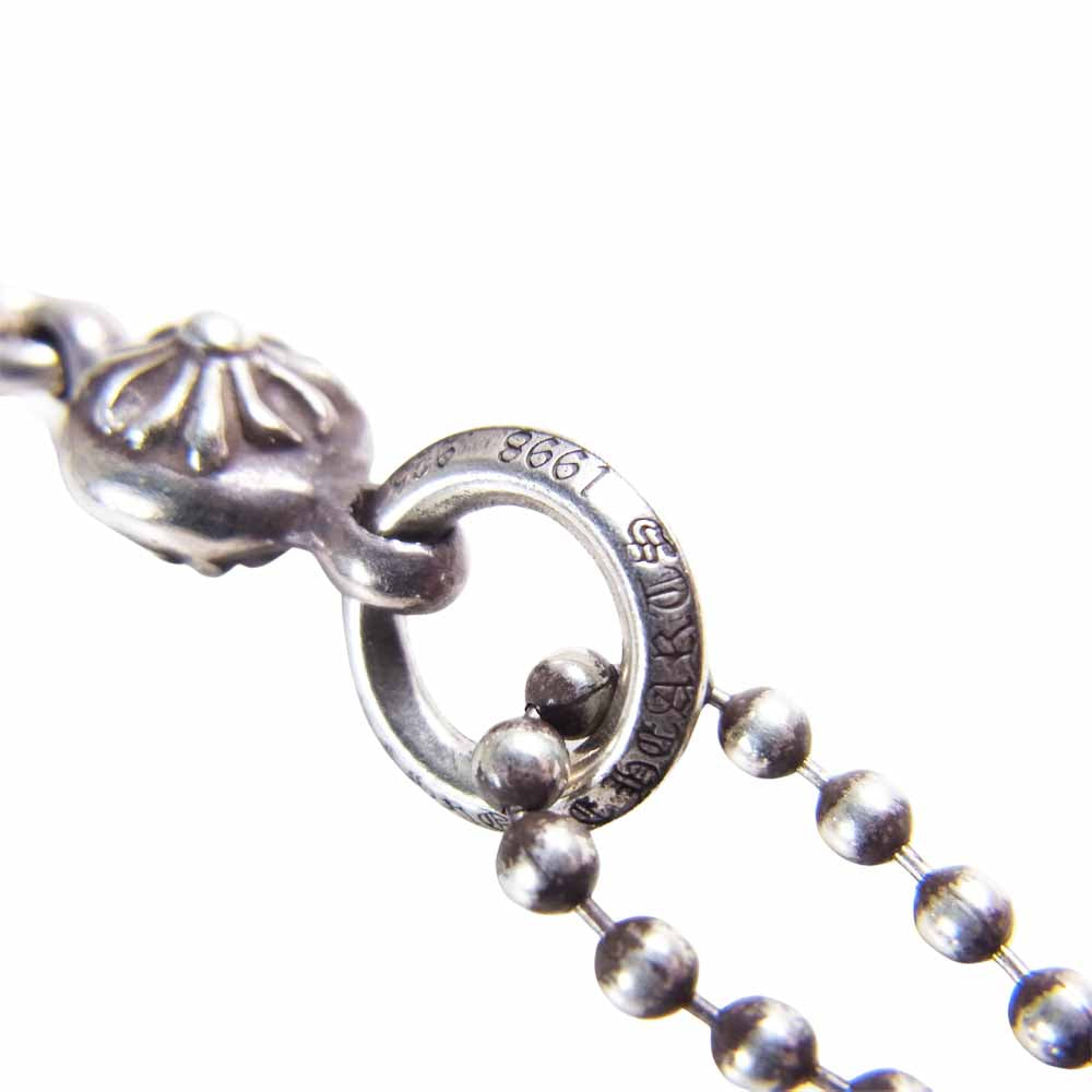 CHROME HEARTS クロムハーツ（原本無） 1ボール タイニー CHクロス チャーム ペンダント ネックレス シルバー系【中古】