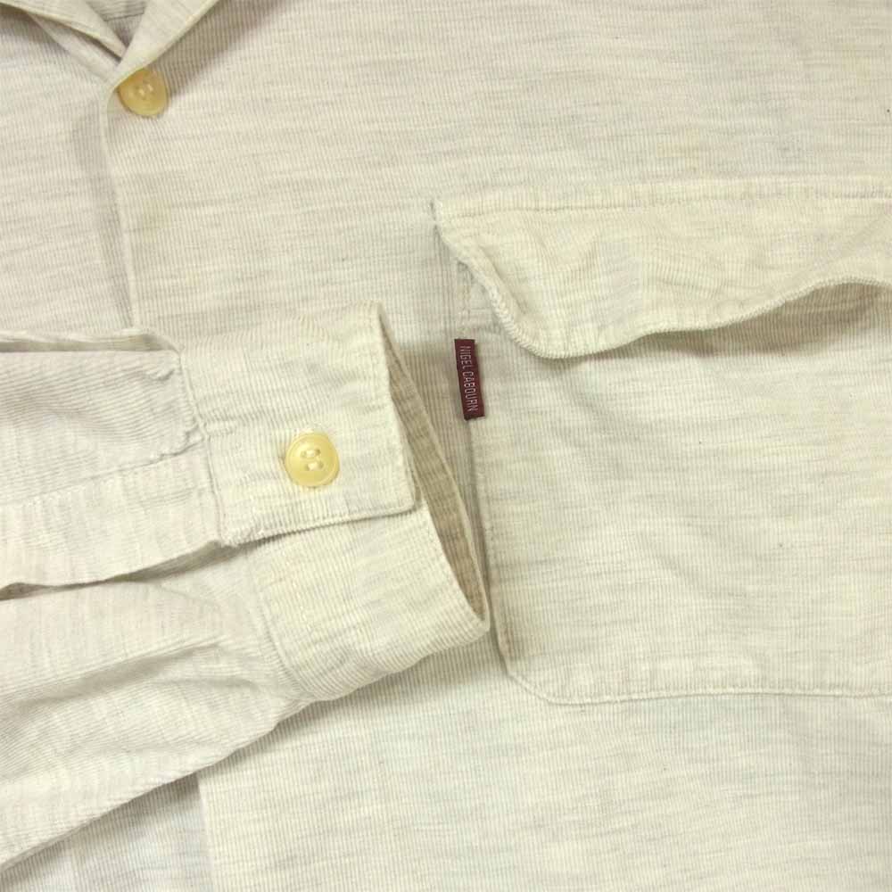 Nigel Cabourn ナイジェルケーボン NC-072103 長袖 コットン シャツ 日本製 オフホワイト系 3【中古】