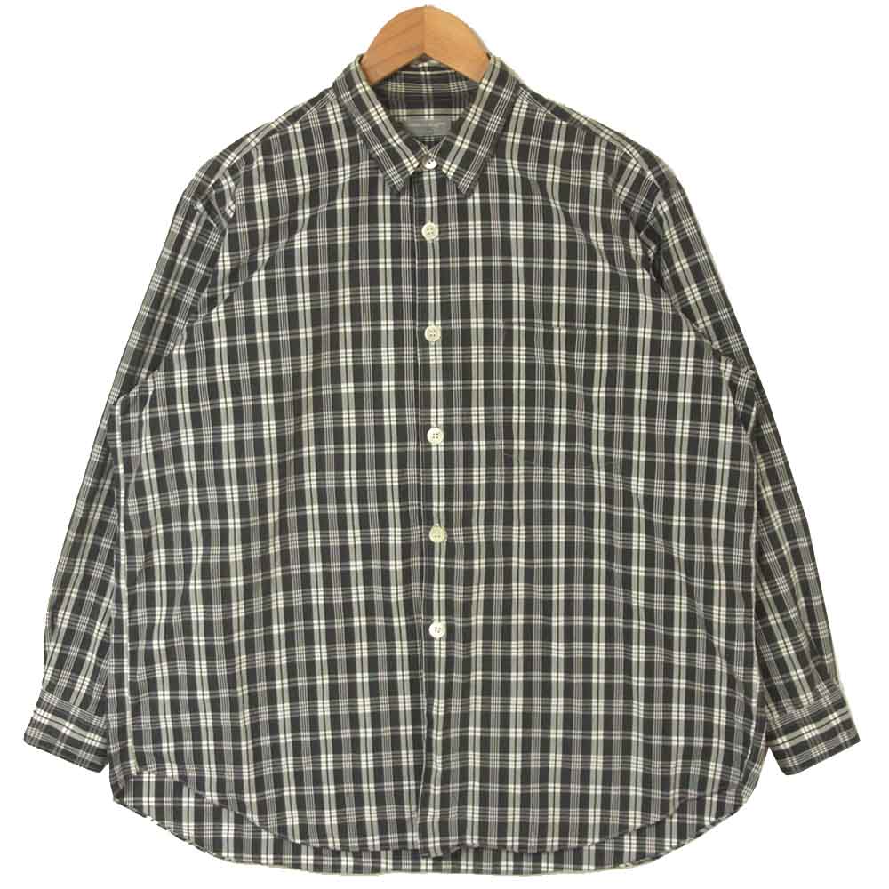 COMME des GARCONS HOMME コムデギャルソンオム AD98 HB-040540 チェック コットン 長袖 シャツ 日本製 グレー系【中古】