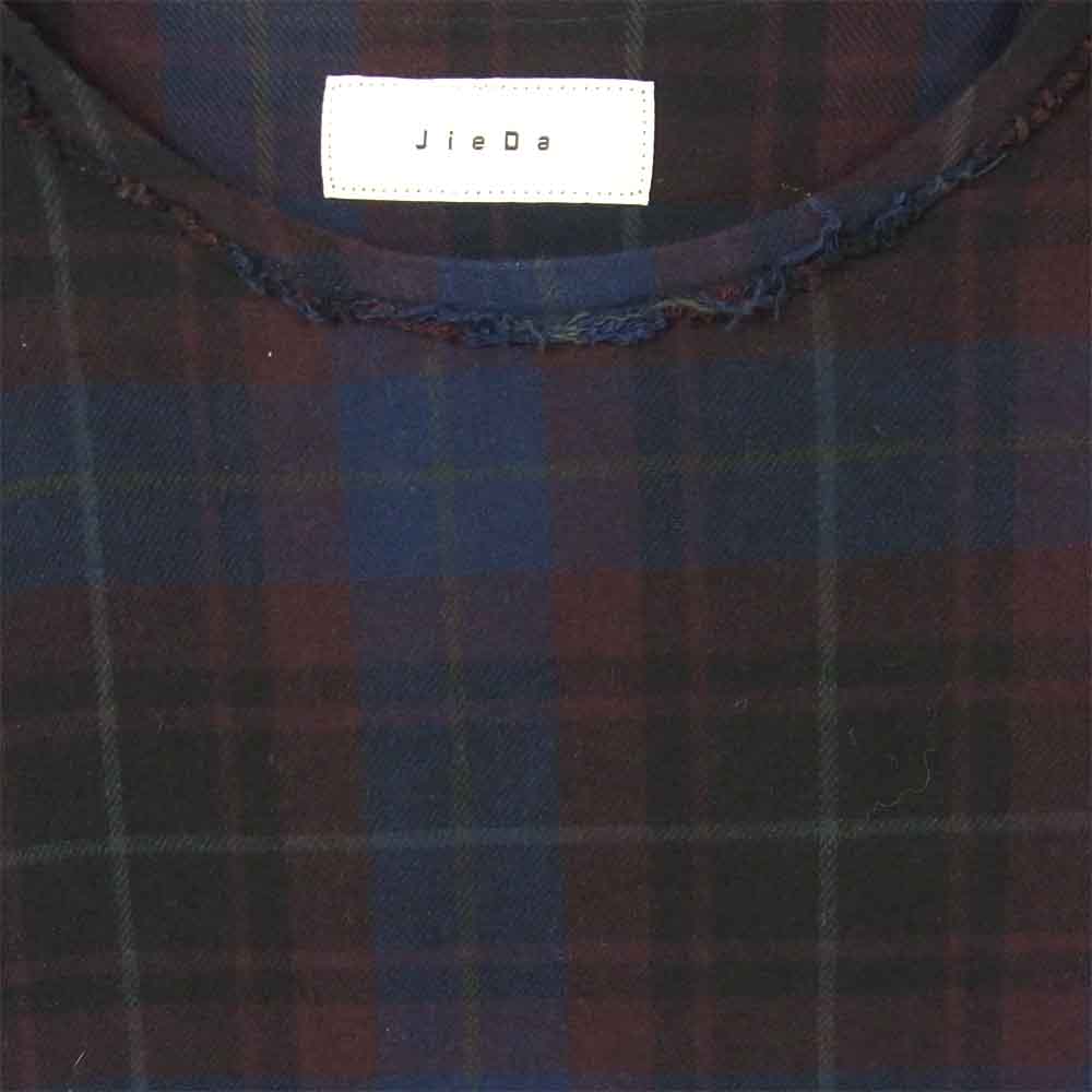 Jieda ジエダ Jie-16W-SH05 NEL FRAY PULL OVER ネル プルオーバー シャツ カットソー パープル系【中古】