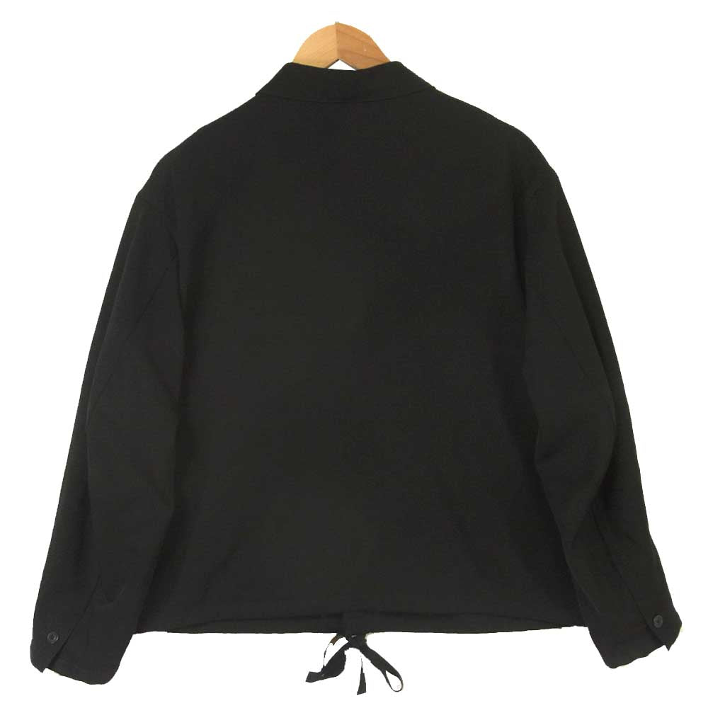 ウル 17AW 17FUJ05 比翼 ボタン ウール コーチ ジャケット 日本製 ブラック系 1【中古】