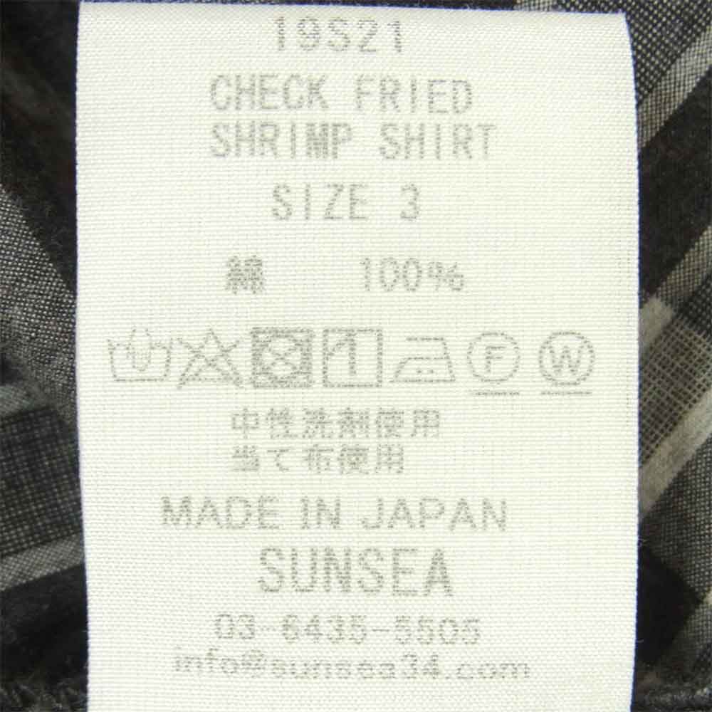 SUNSEA 19SS CHECK FRIED SHRIMP SHIRTS