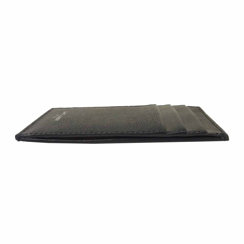 SAINT LAURENT サンローラン METAL-CLIP CARDHOLDER メタルクリップ カード ホルダー ダークネイビー系【中古】