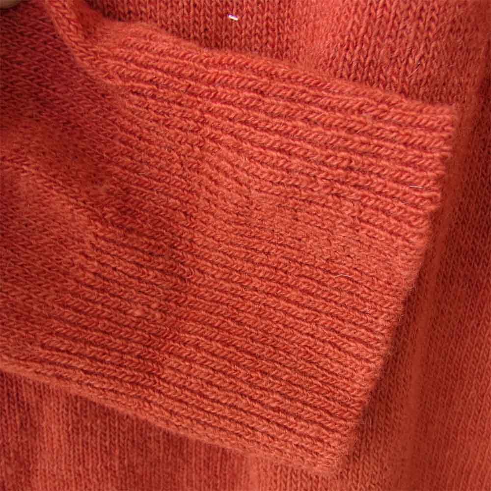 Nigel Cabourn ナイジェルケーボン 8060040007 胸ポケット付 クルーネック ニット セーター エンジ 50【中古】