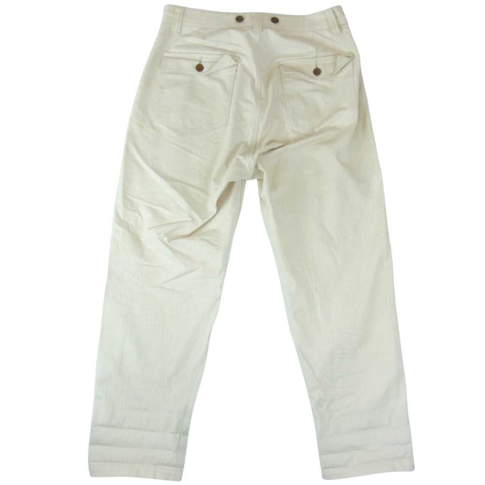 Nigel Cabourn ナイジェルケーボン 8020050000 ヘリンボーン ユーティリティ ベイカー パンツ ホワイト系 34【中古】
