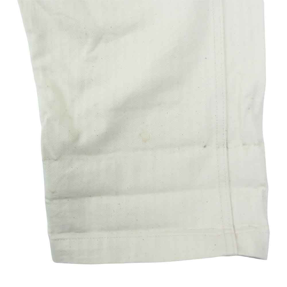 Nigel Cabourn ナイジェルケーボン 8020050000 ヘリンボーン ユーティリティ ベイカー パンツ ホワイト系 34【中古】