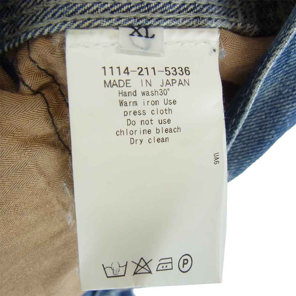 ユナイテッドアローズアンドサンズ リメイク パッチワーク デニム ペインター パンツ インディゴブルー系【中古】