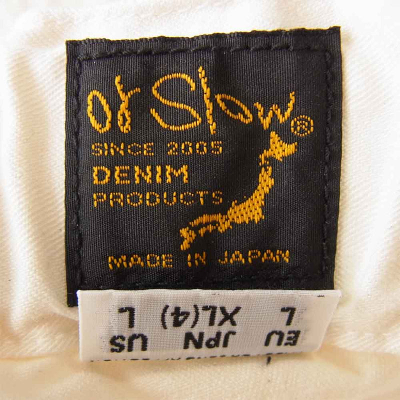 orSlow オアスロウ 03-5000-66 FRENCH WORK PANTS フレンチ ワーク パンツ ホワイト系 XL【極上美品】【中古】