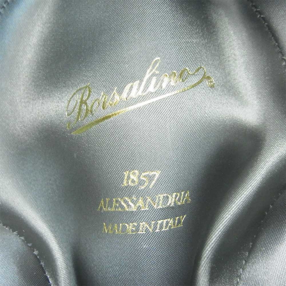 ボルサリーノ 390054 ALESSANDRIA アレッサンドリア ラザート 中折れ ハット ターコイズ 0961 VERDE ACQUA-BOSCO 57【新古品】【未使用】【中古】