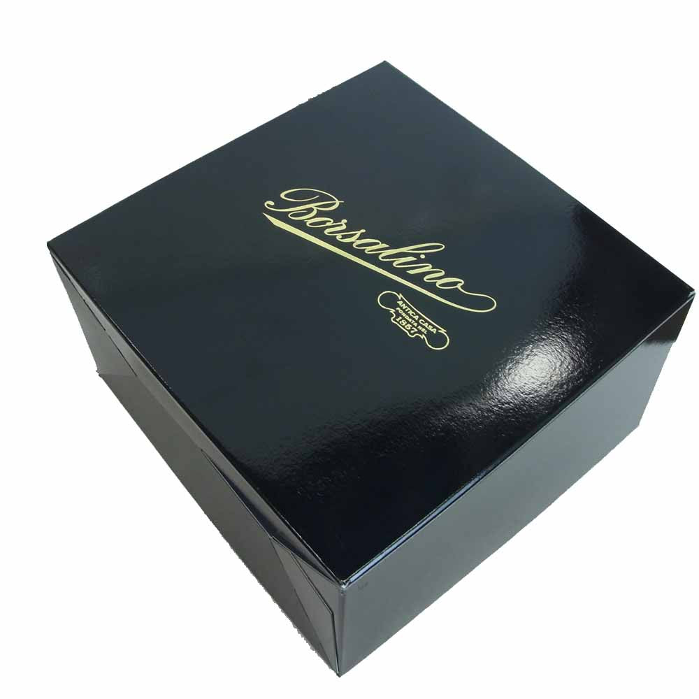 ボルサリーノ Q.S. 50g チンクァン タグランミ スーペル レッジェーロ ハット ネイビー ネイビー系 57【新古品】【未使用】【中古】