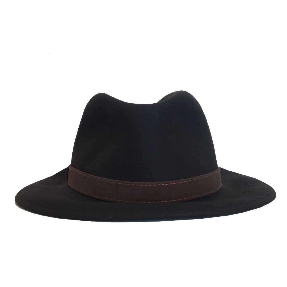 ボルサリーノ 390054 ALESSANDRIA アレッサンドリア ラザート 中折れ ハット ブラウン ブラウン系 59【新古品】【未使用】【中古】