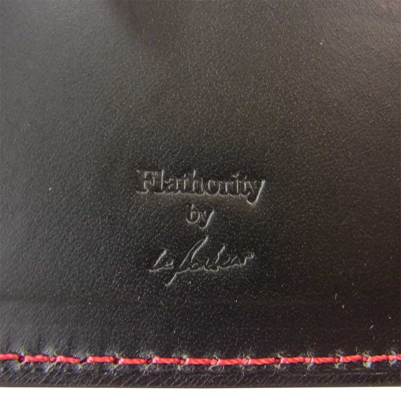フラソリティ ルボナー FB602 二つ折り 財布 札入れ ブラック ブラック系【極上美品】【中古】