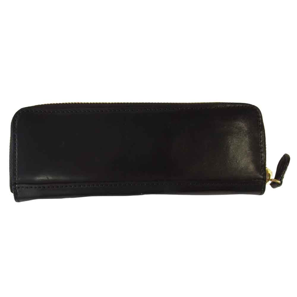 FS712 Shell Cordovan Pencil case シェルコードバン ペンケース ブラック系【極上美品】【中古】