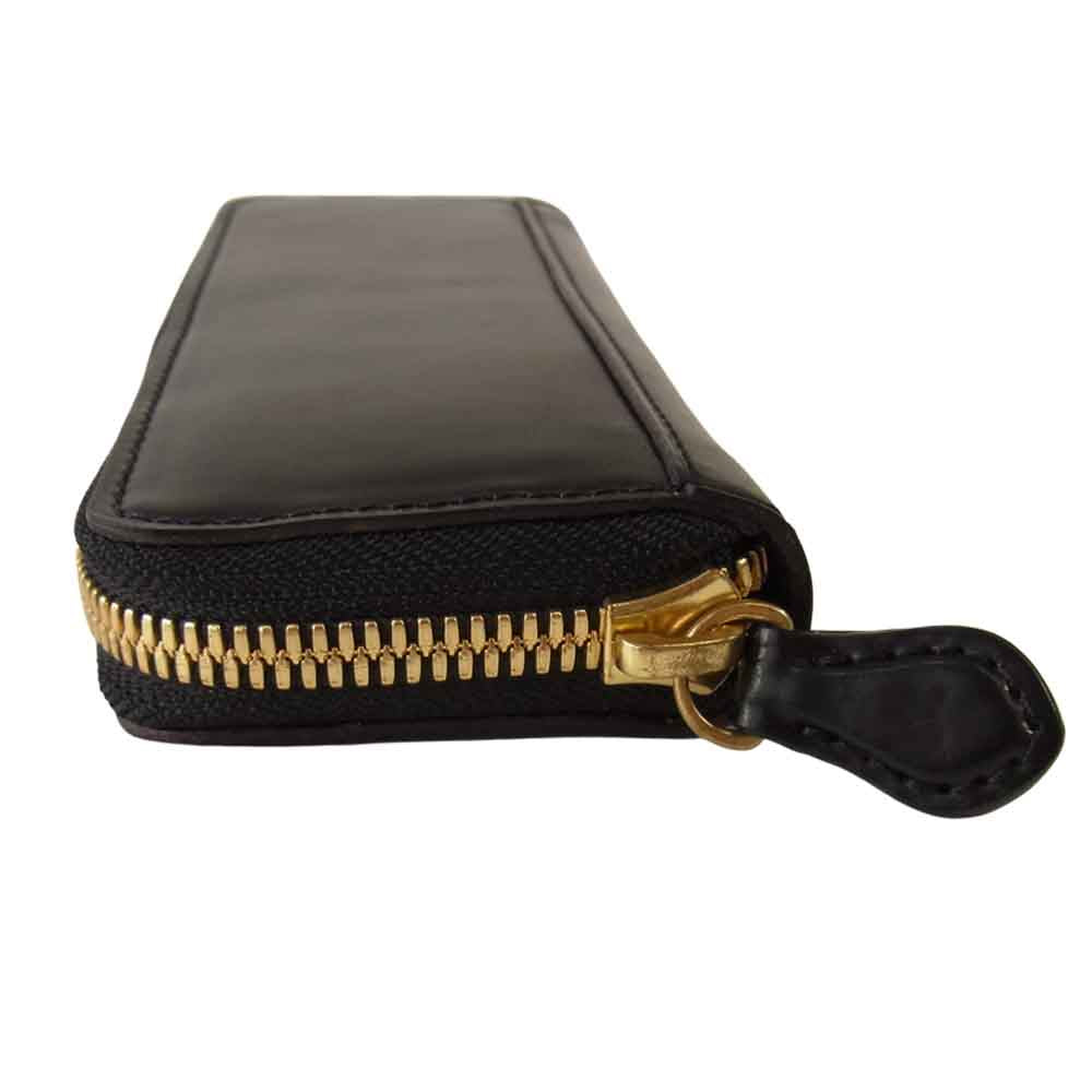 FS712 Shell Cordovan Pencil case シェルコードバン ペンケース ブラック系【極上美品】【中古】