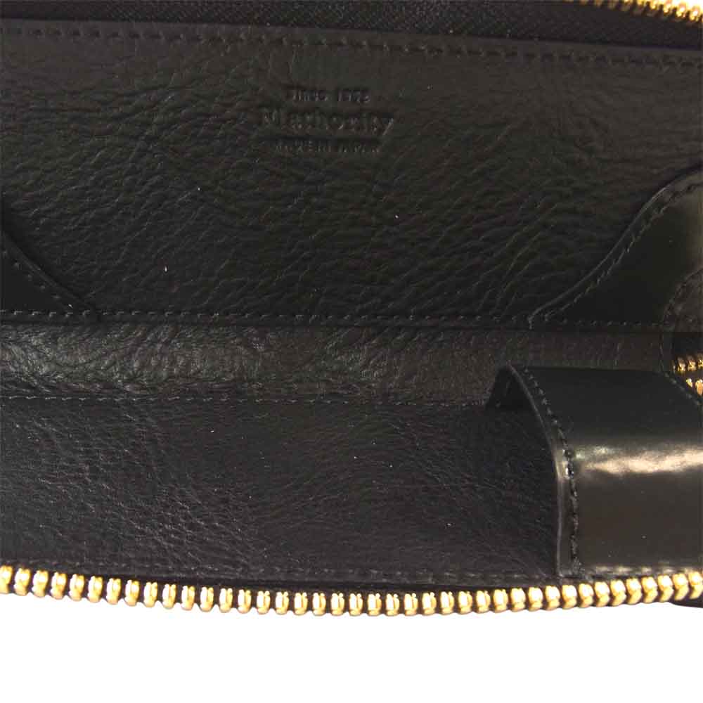 FS712 Shell Cordovan Pencil case シェルコードバン ペンケース ブラック系【極上美品】【中古】