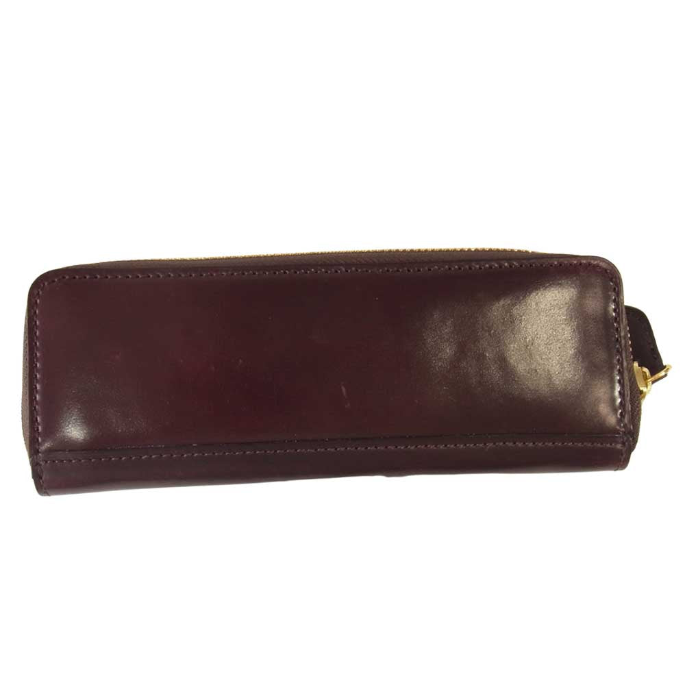 FS712 Shell Cordovan Pencil case シェルコードバン ペンケース ブラウン系【極上美品】【中古】
