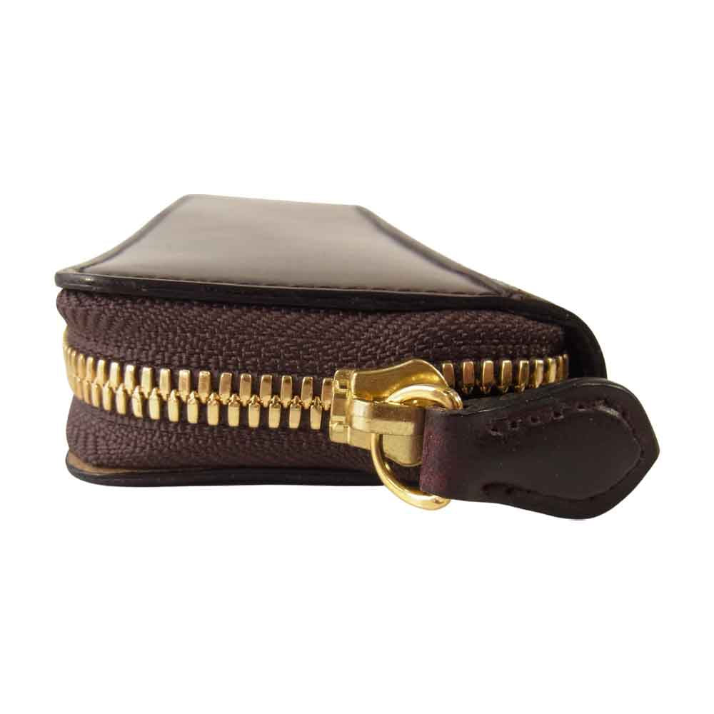 FS712 Shell Cordovan Pencil case シェルコードバン ペンケース ブラウン系【極上美品】【中古】