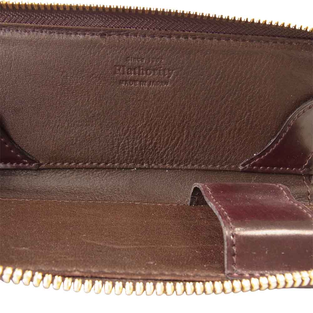 FS712 Shell Cordovan Pencil case シェルコードバン ペンケース ブラウン系【極上美品】【中古】