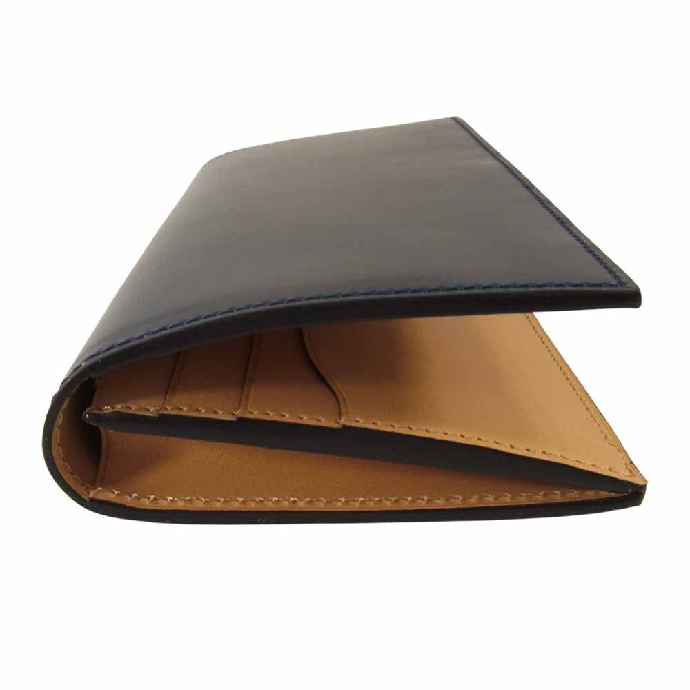 フラソリティ ルボナー FS701 Shell Cordovan Long Wallet シェルコードバン ロングウォレット 長財布 ネイビー系【極上美品】【中古】