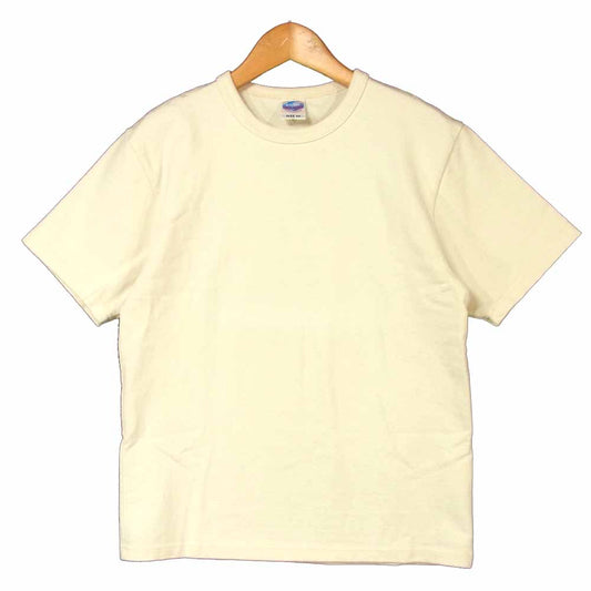 JELADO ジェラード コットン 無地 半袖 Tシャツ 日本製 ペールベージュ系 34【中古】