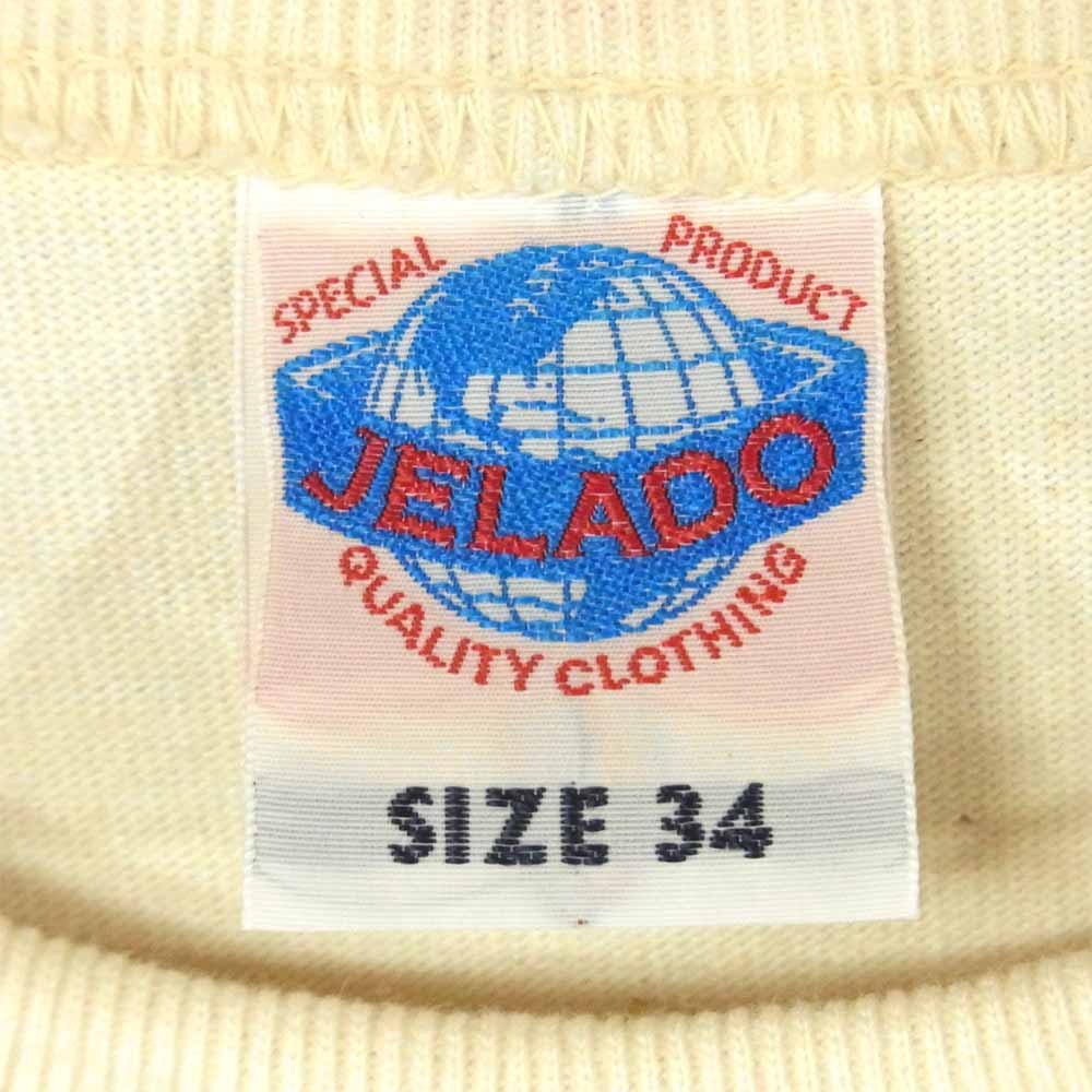 JELADO ジェラード コットン 無地 半袖 Tシャツ 日本製 ペールベージュ系 34【中古】