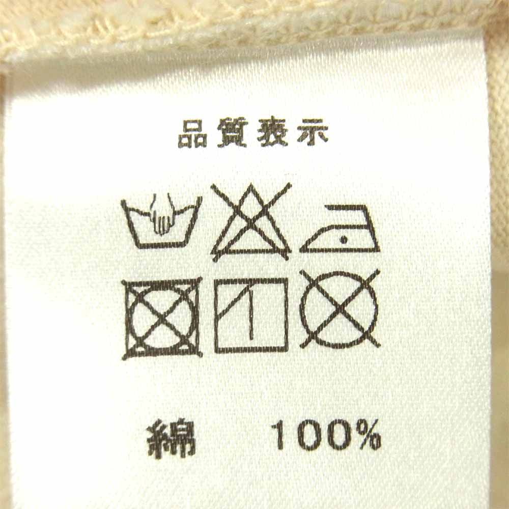 JELADO ジェラード コットン 無地 半袖 Tシャツ 日本製 ペールベージュ系 34【中古】