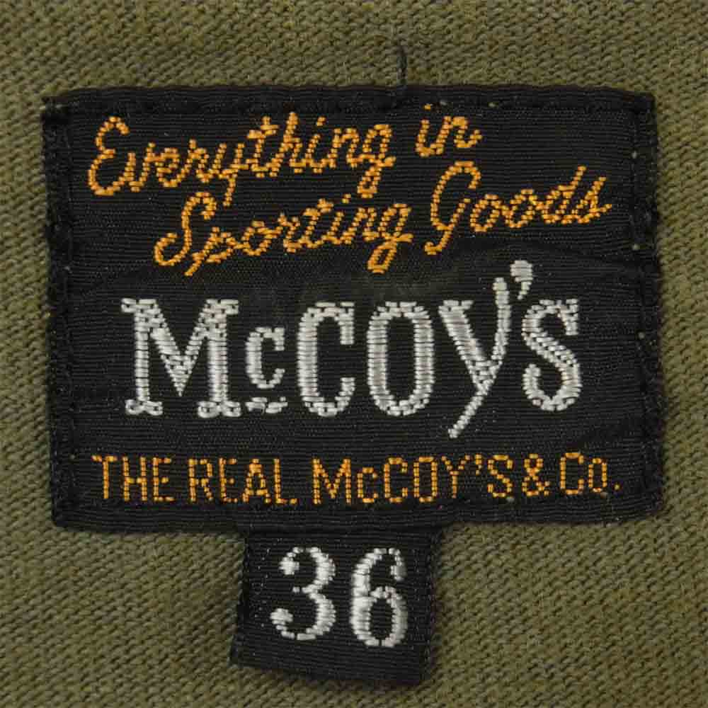 The REAL McCOY'S ザリアルマッコイズ MC11009 MILITARY Tee AIR FORCE ACADEMY クルーネック 半袖 Tシャツ カーキ系 36【中古】