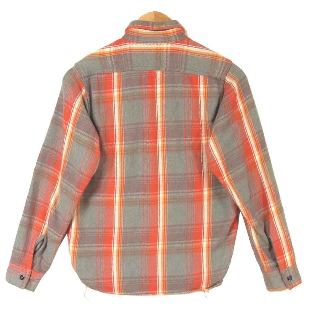 The REAL McCOY'S ザリアルマッコイズ JOE MCCOY 8HOUR UNION ジョーマッコイ ヘビーネル チェック 長袖 ワーク シャツ レッド系 グレー系 14【中古】